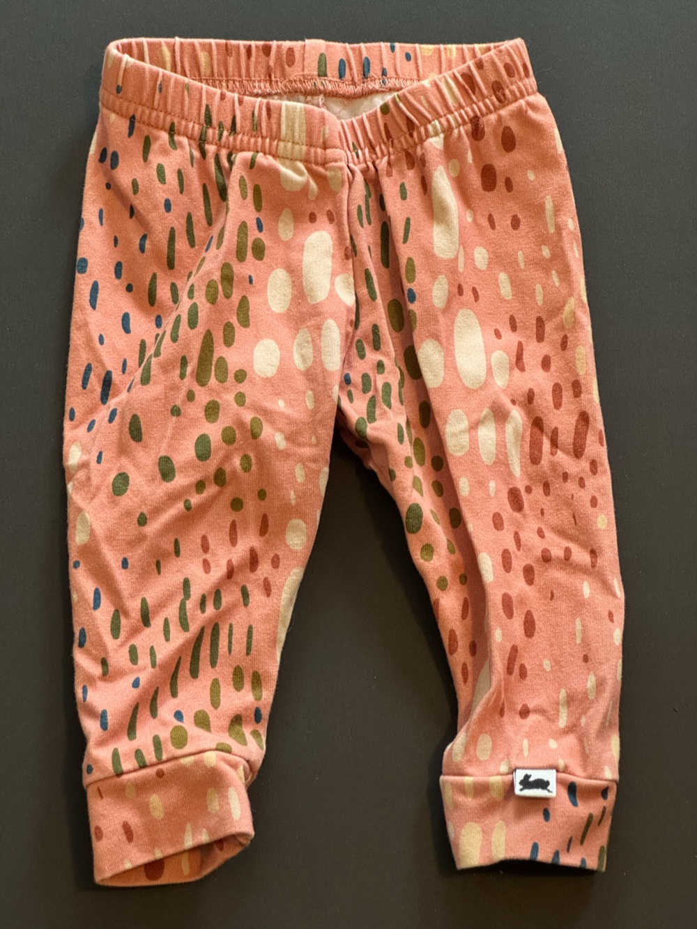 Toddler Coral Dot-Print Leggings